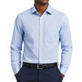 Chemise homme taille L bleu clair à manches longues coupe classique
