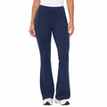 Pantalon femme taille M en tissu extensible bleu marine à jambes évasées