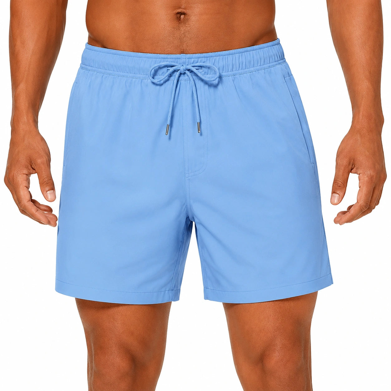 Short de bain homme XL bleu en tissu synthétique à séchage rapide